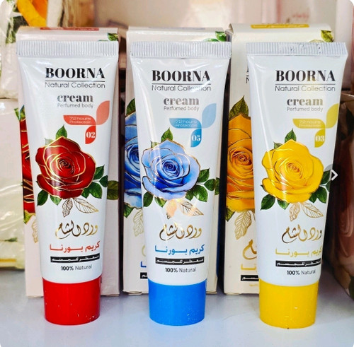 کرم بورنا معروف به وردالشام BOORNA Natural Collection | نرمکننده و خوشبوکننده پوست